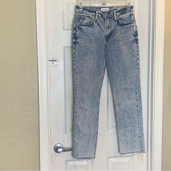 Frame Le Piper High Rise Straight Jeans Size 25 - Picture 6 of 13